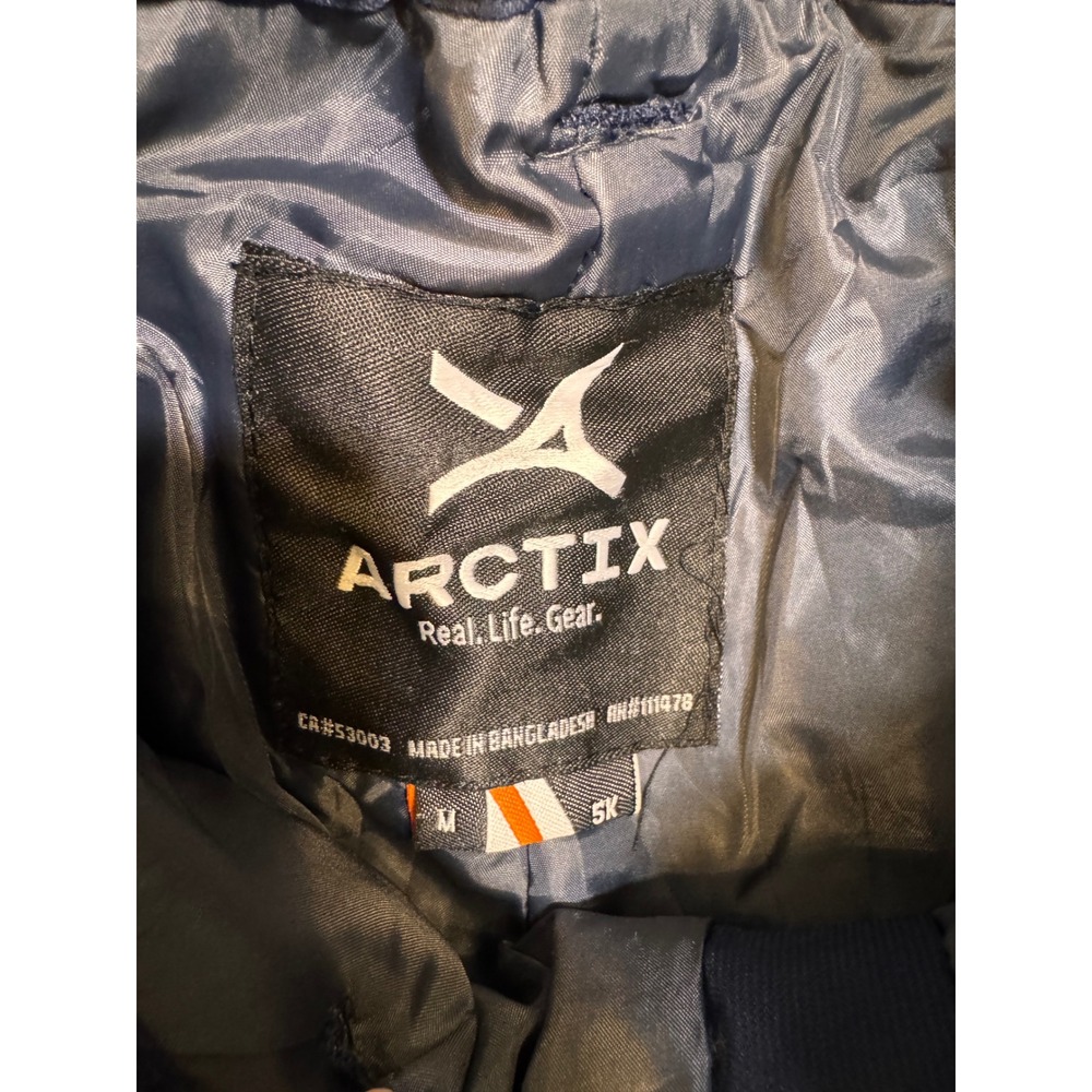 Arctix Kids Snow Pants Navy Blue Insulated Winter Ski Bibs Size Medium - Picture 3 of 5